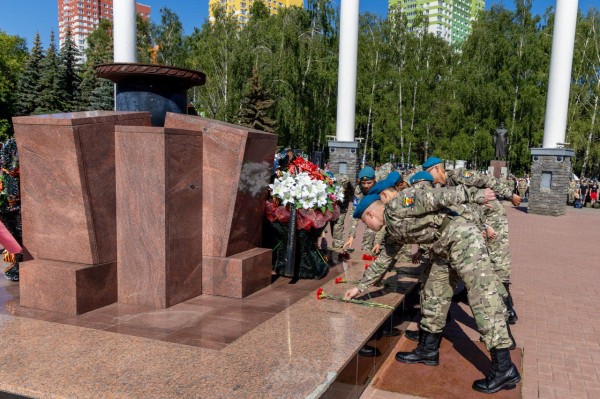 В военно-патриотическом лагере «Хочу стать десантником» стартовала третья смена