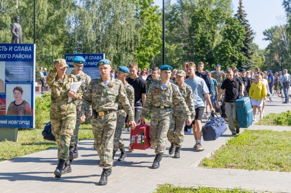 В военно-патриотическом лагере «Хочу стать десантником» стартовала третья смена
