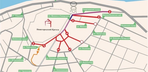 В Нижнем Новгороде на ряде улиц в августе временно приостановят движение транспорта