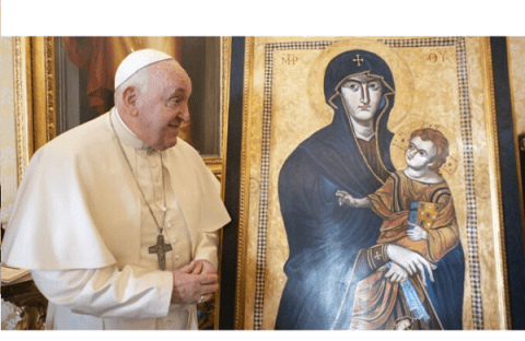 В Нижний Новгород привезут подаренную Папой Франциском икону В Нижний Новгород привезут подаренную Папой Франциском икону