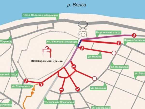 Какие улицы перекроют из-за празднования 804-летия Нижнего Новгорода Какие улицы перекроют из-за празднования 804-летия Нижнего Новгорода