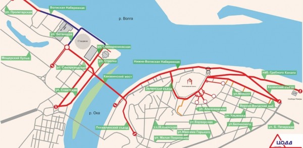 На центральных улицах будет временно ограничено движение транспорта  6 и 7 сентября