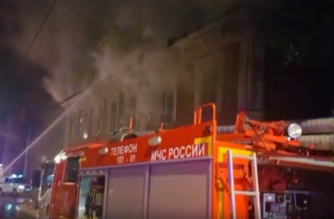 Историческое здание сгорело на Ильинской в Нижнем Новгороде Историческое здание сгорело на Ильинской в Нижнем Новгороде
