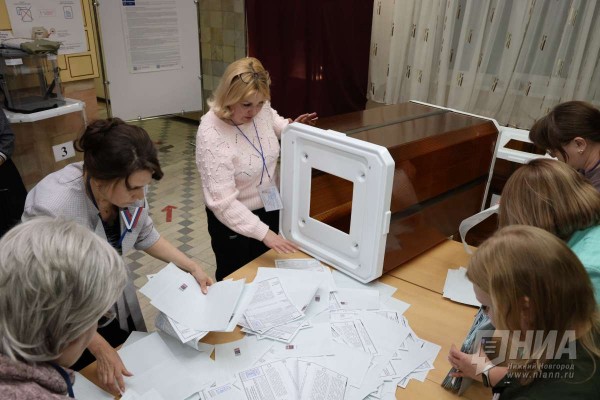 Избирательные участки закрылись в Нижегородской области в 20:00 Избирательные участки закрылись в Нижегородской области в 20:00